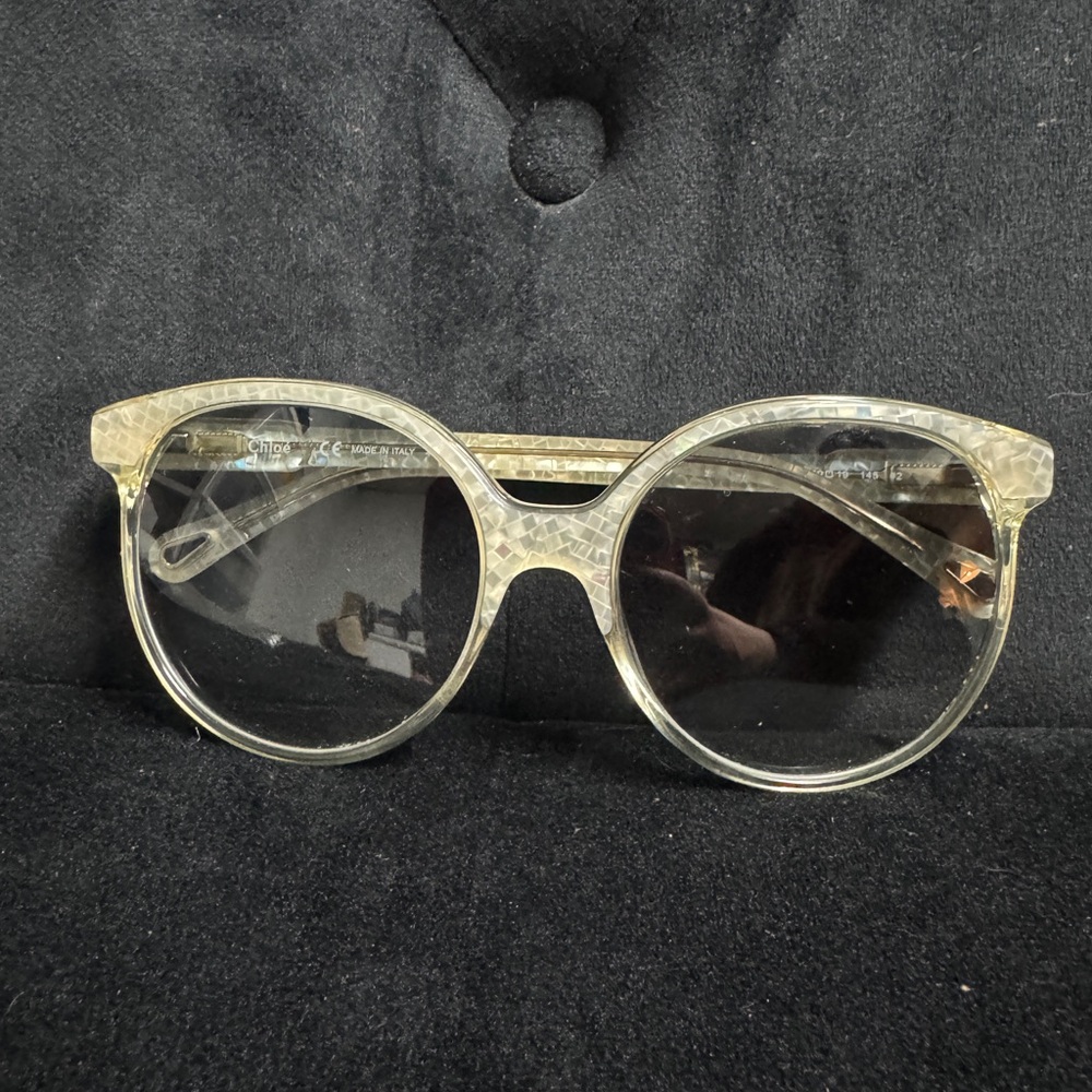 Stylish Chloe White Snake Print Sunglasses